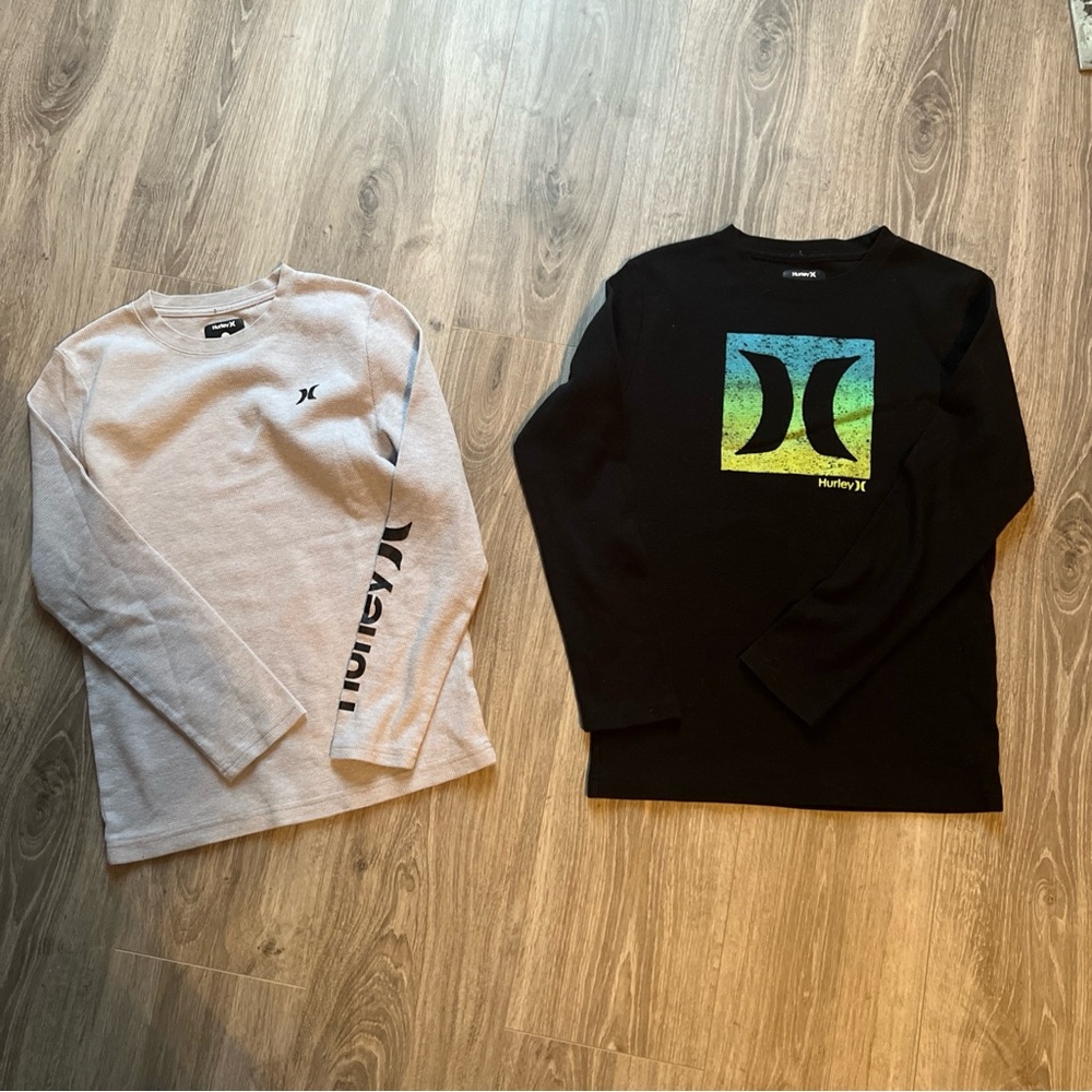 Hurley Black Waffle Knit Shirt